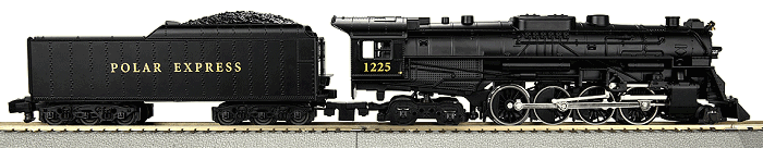 The Lionel/American Flyer S Scale Berkshire locomotive that is packaged with the S gauge Polar Express.  Click for bigger photo.